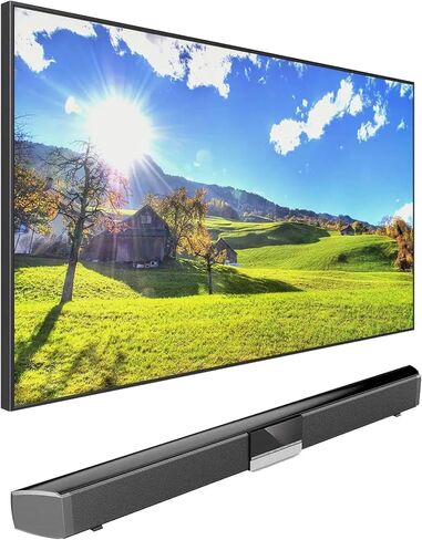 KUVAVISION True 1500 Nits 49 Inch 4K UHD HDR Full Shade Sun Readable Smart Outdoor TV with HDMI, USB, WiFi, 40W Sound Bar and Wall Mount, Black in Saudi Arabia