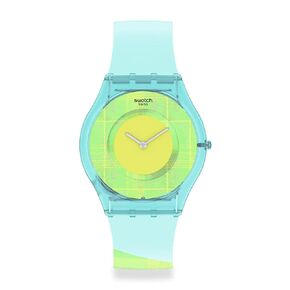 Swatch Skin Classic BIOSOURCED bio-sourced Material Quartz Silicone Strap, Blue, 16 Casual Watch (Model: SS08Z104) in Kuwait