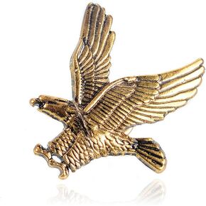 دبابيس بروش النسر الطائر الذهبية والفضية من مينغهوا للرجال in Kuwait