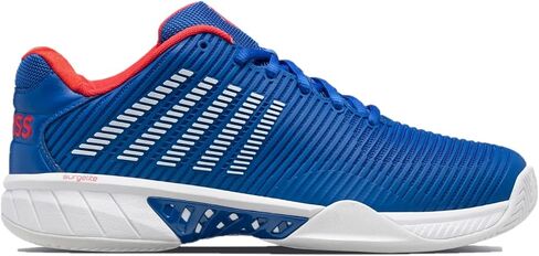 K-Swiss Men's Hypercourt Express 2 Tennis Shoe, Classic Blue/White/Berry Red, 12 M in Saudi Arabia