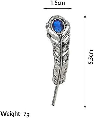 Man Brooch Pin Lapel Stick Pin Suit Tie Feathers Vintage Leaves Brooch Badge JA96 in Kuwait