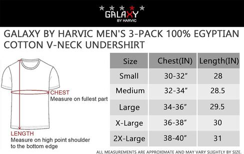 Galaxy by Harvic Mens 3-Pack, 6-Pack and 9-Pack V-Neck Undershirts in Kuwait