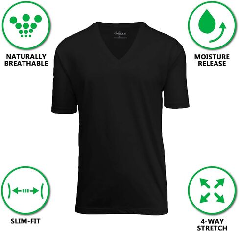 Galaxy by Harvic Mens 3-Pack, 6-Pack and 9-Pack V-Neck Undershirts in Kuwait