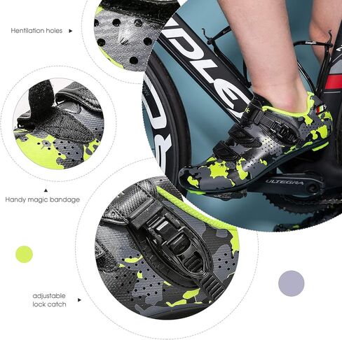 Santic Cycling Shoes Road Bike Shoes Indoor Riding Outdoor Cycling Shoes Riding Shoes for Men and Women in Saudi Arabia