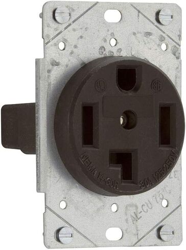EATON 1257-SP وعاء طاقة مجفف فلوش، 3P، 4 أسلاك، 30 أمبير، 125/250 فولت، أسود in Saudi Arabia