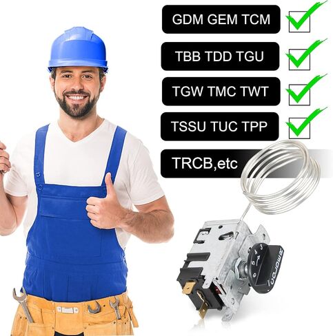 New Upgraded 988284 800382 Temperature Control Kit [Patent Pending] 077B6856 Compatible with True Refrigerator OEM Parts 8101169 Knob Fridge Thermostat in Saudi Arabia