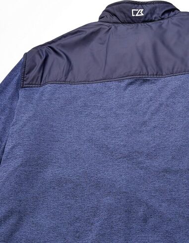 Cutter & Buck Men's Moisture Wicking Drytec Heathered Stealth Full Zip Jacket in Saudi Arabia