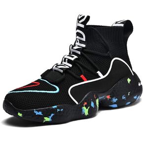 LIBINXIF Women's Men's Upper Light Breathable Fashion Non-Slip Sneakers Comfortable Walking Shoes Couple Shoes Sock Shoes Running Shoes Trainers Shoes Large Shoes in Kuwait