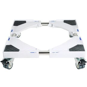 MAOPINER Multi-Functional Furniture Dolly Roller Base Adjustable Movable Base Refrigerator Stand for Washing Machine Refrigerator and Dryer (4 wheels)
