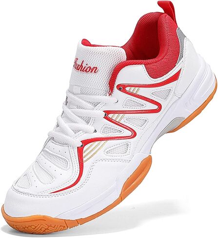 Feekwys Court Tennis Shoes for Men Pickleball with Arch Support Badminton Indoor Court Training Shoe Racketball Squash Volleyball Sneaker Shoes in Saudi Arabia