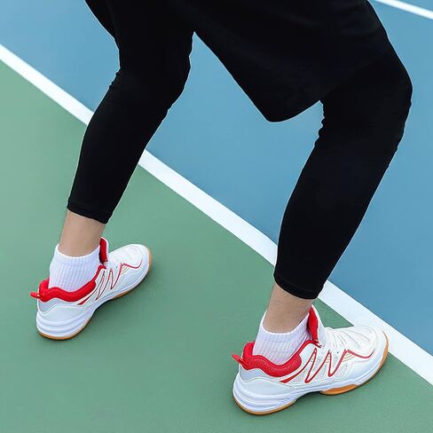 Feekwys Court Tennis Shoes for Men Pickleball with Arch Support Badminton Indoor Court Training Shoe Racketball Squash Volleyball Sneaker Shoes in Saudi Arabia