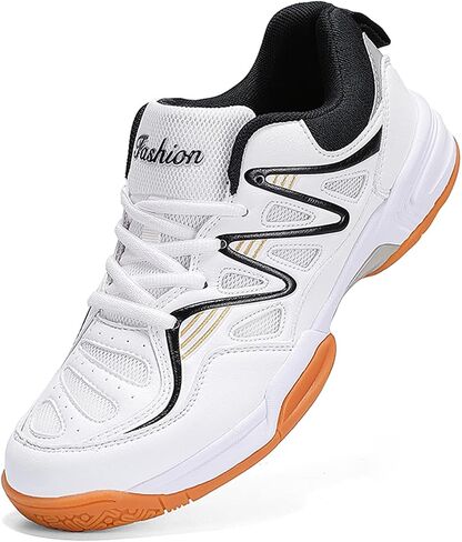 Feekwys Court Tennis Shoes for Men Pickleball with Arch Support Badminton Indoor Court Training Shoe Racketball Squash Volleyball Sneaker Shoes in Saudi Arabia