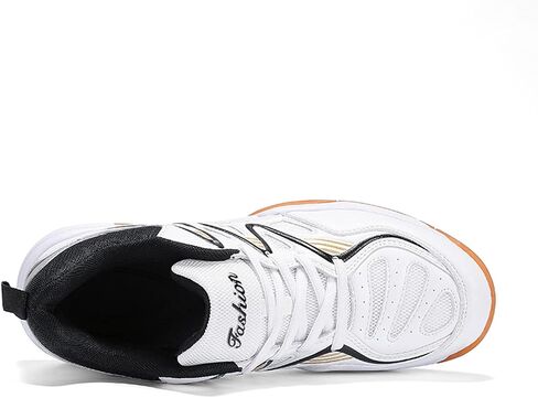 Feekwys Court Tennis Shoes for Men Pickleball with Arch Support Badminton Indoor Court Training Shoe Racketball Squash Volleyball Sneaker Shoes in Saudi Arabia