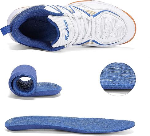 Feekwys Court Tennis Shoes for Men Pickleball with Arch Support Badminton Indoor Court Training Shoe Racketball Squash Volleyball Sneaker Shoes in Saudi Arabia