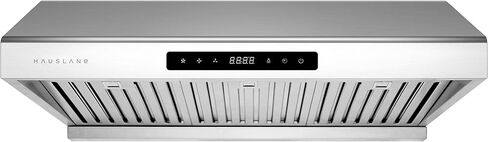 Hauslane | Chef Series 30" PS10 Under Cabinet Range Hood | PRO PERFORMANCE | Stainless Steel Electric Stove Ventilator | 3 Speed Exhaust Fan, Bright LED Lights & Delay Auto Shut-Off in Saudi Arabia