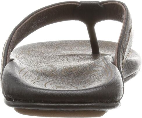 OluKai Hiapo Men's Beach Sandals, Full-Grain Leather Flip-Flop Slides, Compression Molded Footbed & Comfort Fit, Enhanced Grip Soles in Saudi Arabia