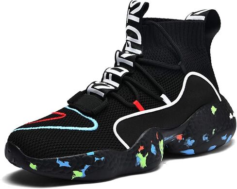 LIBINXIF Women's Men's Upper Light Breathable Fashion Non-Slip Sneakers Comfortable Walking Shoes Couple Shoes Sock Shoes Running Shoes Trainers Shoes Large Shoes in Kuwait