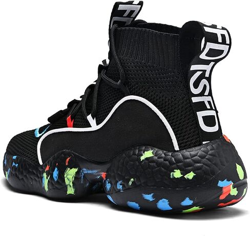 LIBINXIF Women's Men's Upper Light Breathable Fashion Non-Slip Sneakers Comfortable Walking Shoes Couple Shoes Sock Shoes Running Shoes Trainers Shoes Large Shoes in Kuwait