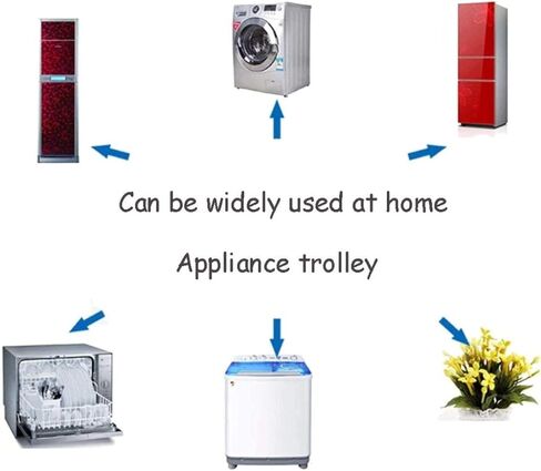 Trolley Washer and Dryer Stands, Multi-Functional Movable Adjustable Base Stand, Pedestal for Washing Machine Stainless-Steel with 12 Foot,20cm in Saudi Arabia