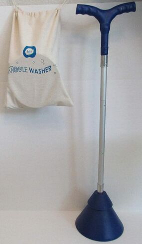 Breathing Mobile Washer - Portable Hand Powered High Efficiency Clothes Washing Machine - Improved Heavy Duty Riveted Metal Threads in Saudi Arabia