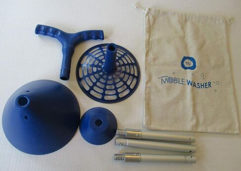 Breathing Mobile Washer - Portable Hand Powered High Efficiency Clothes Washing Machine - Improved Heavy Duty Riveted Metal Threads in Saudi Arabia
