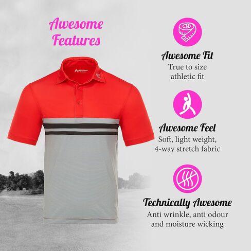 Royal & Awesome Golf Polos for Men, Crazy Golf Shirts for Men, Funny Golf Shirts for Men in Kuwait