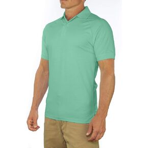 CC Perfect Slim Fit Polo Shirts for Men + Stretch | Breathable Sweat Wicking Short Sleeve Fitted Collared Mens Polo T Shirt in Kuwait