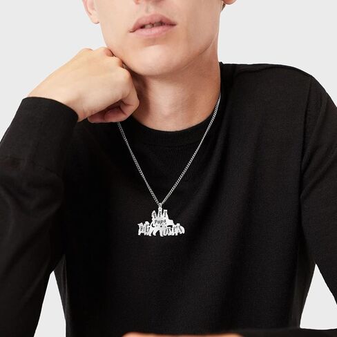 Engraved Papa/Mama Bear Necklace with 1-9 Names Personalized Family Necklace for Men Women Custom Necklace for Dad with Kids Names for FatherS Day Mothers Day in Kuwait