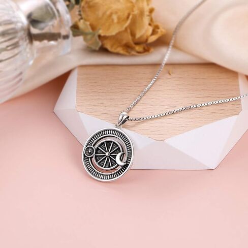 925 Sterling Silver Sun/Moon/Star Pendant Necklaces for Women Jewelry Gifts for Her in Saudi Arabia