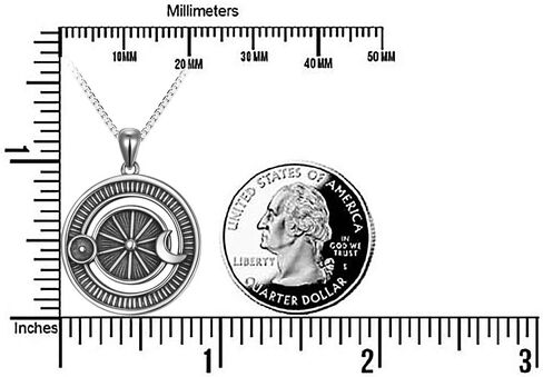 925 Sterling Silver Sun/Moon/Star Pendant Necklaces for Women Jewelry Gifts for Her in Saudi Arabia
