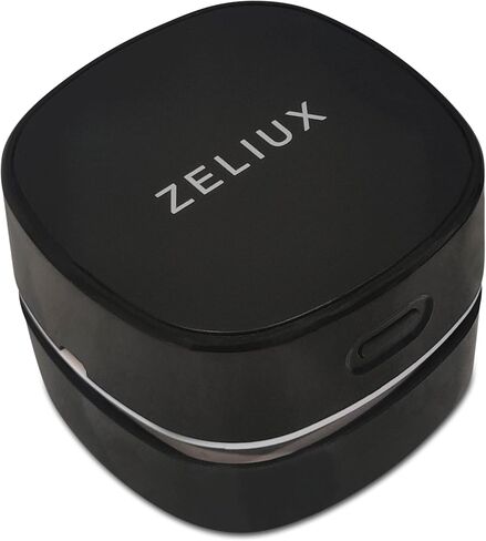 Zeliux VacGroom Grooming Vacuum Cleaner for Men - Portable USB Rechargeable Stubble Bathroom Sink Cleaner with Post-Trimming Beard Hair Suction in Saudi Arabia