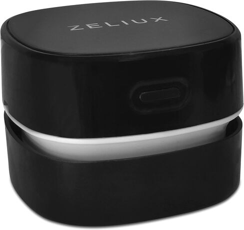 Zeliux VacGroom Grooming Vacuum Cleaner for Men - Portable USB Rechargeable Stubble Bathroom Sink Cleaner with Post-Trimming Beard Hair Suction in Saudi Arabia