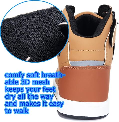 Motorcycle Shoes Leather Ankle-high Protective Sneakers High-top Riding Boots with Zipper and Anti-Slip Sole in Saudi Arabia