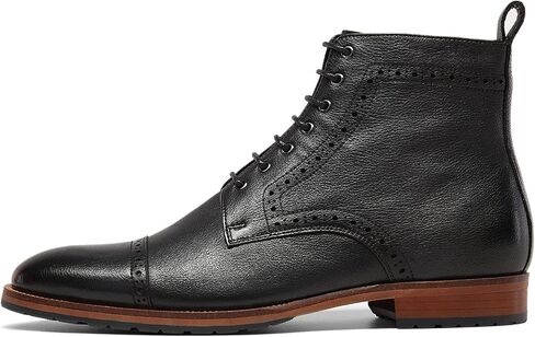 Dockorio Mens motorcycle boots genuine leather combat casual Dress work boots for men in Saudi Arabia
