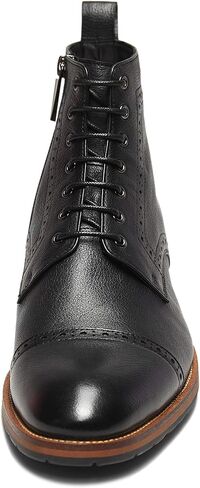 Dockorio Mens motorcycle boots genuine leather combat casual Dress work boots for men in Saudi Arabia