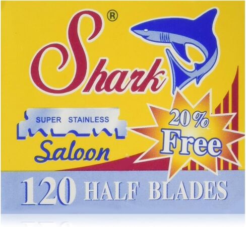 120 Shark Super Stainless Straight Edge Barber Razor Blades for Professional Barber Razors in Saudi Arabia