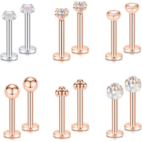 PEAKLINK 16G Labret Monroe الشفاه خواتم اللولب الزنمة القرط ترصيع ثقب المجوهرات in Kuwait