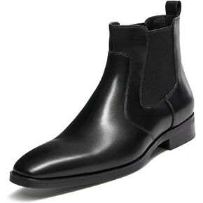 Mens Dress Boots Leather Chelsea Boots for Men