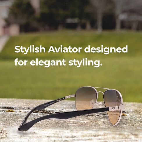 PeakVision AV1 Non-Polarized Aviator Sunglasses -Unisex- Dual-Zone Lens Technology, Zero Distortion in Kuwait