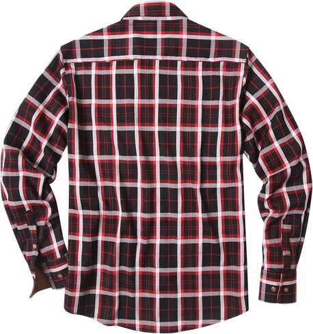 قمصان Coofandy الرجالية من الفلانيل وسترة بأزرار سفلية وقمصان منقوشة وأكمام طويلة وقمصان غربية in Kuwait