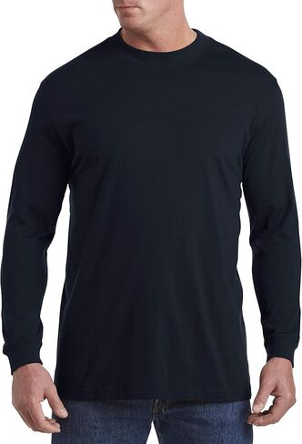 Harbor Bay by DXL Big and Tall Moisture-Wicking Long-Sleeve Shirt in Kuwait