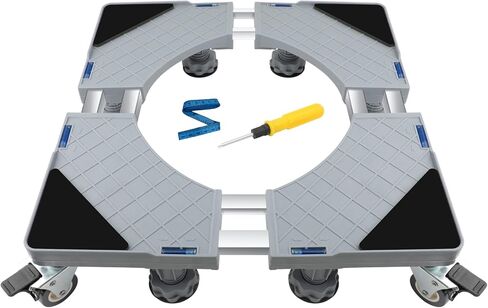 قاعدة موبايل لثلاجة صغيرة، قاعدة غسالة قابلة للتعديل مع 4 عجلات قفل و 8 أقدام قوية لمجفف، الثلاجة in Kuwait