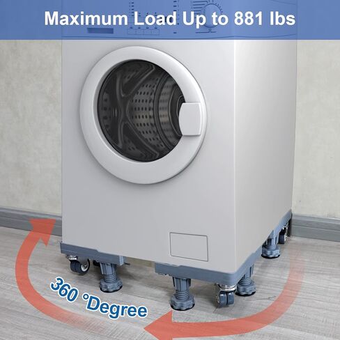 قاعدة موبايل لثلاجة صغيرة، قاعدة غسالة قابلة للتعديل مع 4 عجلات قفل و 8 أقدام قوية لمجفف، الثلاجة in Kuwait