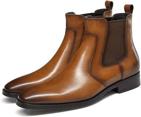 Mens Dress Boots Leather Chelsea Boots for Men in Saudi Arabia