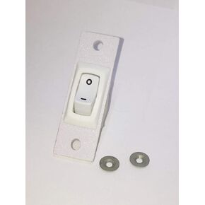 Compatible for Jenn-air Cooktop Stove Fan Switch (White Color) Replacement (Not Original) 2 Wire Kit 12001130 in Saudi Arabia