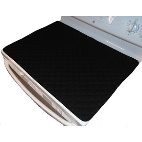 Glass Top Stove Cover, Cooktop Cover, Stove Top Cover & Protector, Ceramic Stove Cover - Quilted Fabric 100% Cotton Facing - Protects Electric Stove - Glass Cooktop - Washer and Dryer Top (Burgundy) in Kuwait