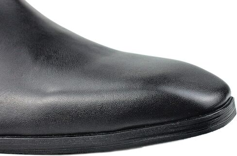 Men's Genuine Leather Ankle Dress Stylish Fashion Chelsea Casual Walking Motorcycle Boots with Zipper in Kuwait