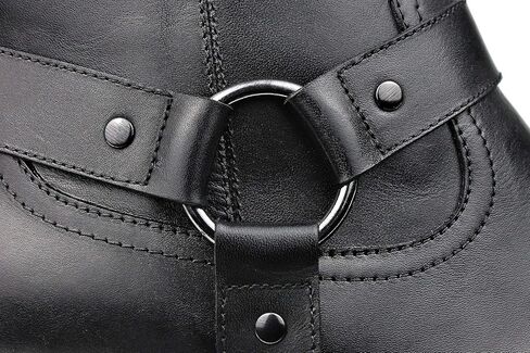 Men's Genuine Leather Ankle Dress Stylish Fashion Chelsea Casual Walking Motorcycle Boots with Zipper in Kuwait