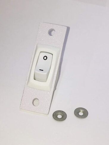Compatible for Jenn-air Cooktop Stove Fan Switch (White Color) Replacement (Not Original) 2 Wire Kit 12001130 in Saudi Arabia