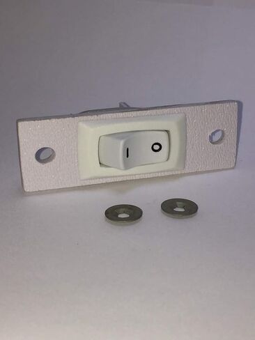 Compatible for Jenn-air Cooktop Stove Fan Switch (White Color) Replacement (Not Original) 2 Wire Kit 12001130 in Saudi Arabia